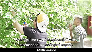 LatinCum.com - Youthful Naughty Latino Bang-out Outside While Visiting Ecological Reserve